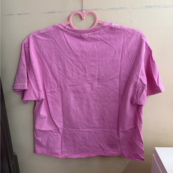 Barbie Light Pink Cropped Tee - Picture 3 of 5